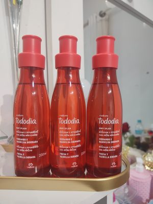 Body Splash Natura Tododia Morango e Baunilha Dourada